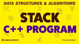 Stack Data Structure in C Programming using arrays  All Stack Operations  Part  2 [upl. by Strander]