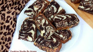 জেব্রা কেক চুলা ও ওভেনে তৈরি  Bangladeshi Zebra Cake Without Oven  Zebra Cake [upl. by Anelim]