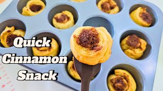 Quick Cinnamon Rolls Recipe With Ready Made Puff Pastry [upl. by Nolyd276]