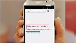 How to Fix This Page Can’t Be Reached ERR EMPTY RESPONSE on Android 2018 [upl. by Nennek]