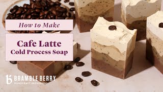 AnneMarie Makes Latte Cold Process Soap  Cafe Collection  Bramble Berry [upl. by Ttam429]