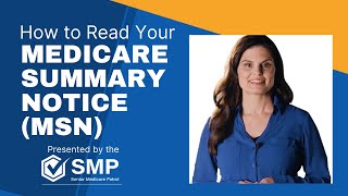 How to Read Your Medicare Summary Notice MSN [upl. by Antipus]