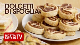 DOLCETTI DI SFOGLIA di Benedetta Rossi  Ricetta TV Fatto in Casa per Voi [upl. by Cran171]