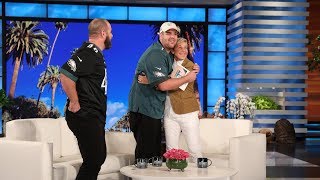 Ellen amp Jon Dorenbos Surprise an Inspiring Philadelphia Eagles Fan [upl. by Mumford]