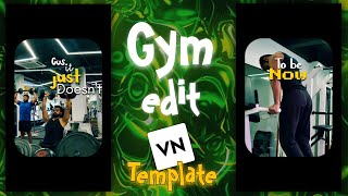 Gym Motivation Video  VN Template  Vn Edit [upl. by Edlihtam]