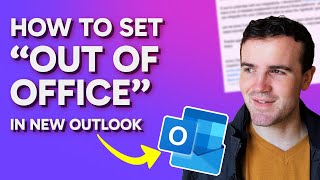 How to Set Out of Office in New Outlook Step by Step 2025 [upl. by Achorn]