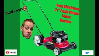 Yard Machines 21quot Push Mower 140cc Review [upl. by Yance]