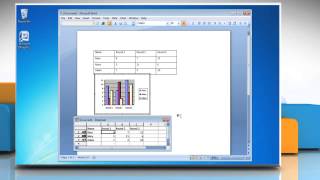 How to make a line graph from a Table in Word 2007 [upl. by Washburn]