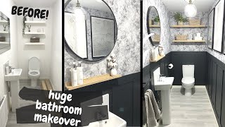 EXTREME BATHROOM MAKEOVER  How To Do Panelling Tutorial  Shade Shannon AD [upl. by Airrehs]