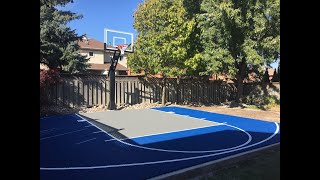 How to build a Backyard Basketball Court [upl. by Desdee]