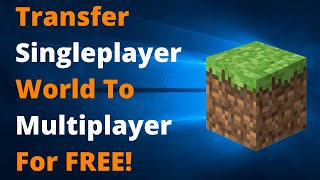 How To Turn Your Minecraft Java Edition Singleplayer World Into A Multiplayer Server For Free [upl. by Selim869]