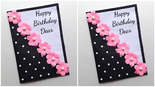 Easy amp Beautiful Birthday Card Making • birthday card ideas • birthday card for bestfriend birthday [upl. by Noskcaj]