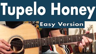 How To Play Tupelo Honey On Guitar Easy Version  Van Morrison Guitar Lesson  Tutorial [upl. by Helbonna]