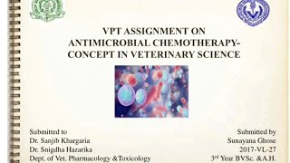 Antimicrobial chemotherapy concept in Veterinary science [upl. by Aneeuqahs]