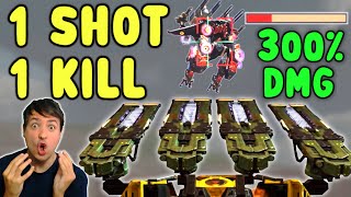 1 SHOT 1 KILL 💀 GAUSS BEHEMOTH 300 DAMAGE  War Robots Mk2 Gameplay WR [upl. by Ettesyl]