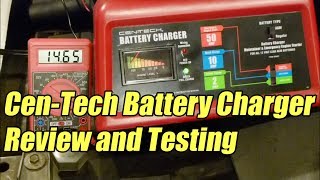 CenTech Battery Charger amp Starter Review and Testing Harbor Freight [upl. by Lindgren]