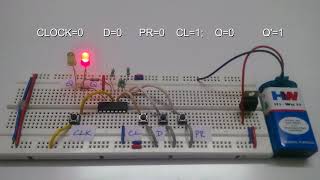 D Flip flop Circuit Truth Table amp Working [upl. by Akemit]