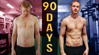 90 Day Body Transformation  Time Lapse  Before amp Afters [upl. by Guzel]