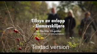 Tillsyn av avlopp slamavskiljare [upl. by Maibach]