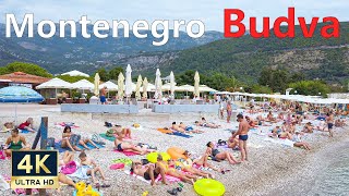 Budva Montenegro 🇲🇪 4K Walking along the Beaches [upl. by Elocim]