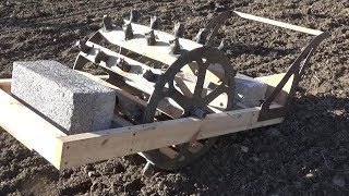 Making A Dibber Drum For Planting Garlic or is it a lantern wheel or a spikey roller [upl. by Graubert]