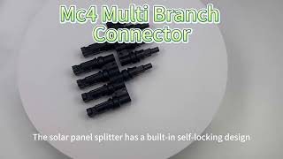 MultiContact MC4 Branch Connectors  High Quality PV Connector [upl. by Tacklind827]