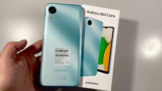 Unboxing Samsung Galaxy A03 Core 2022 A032 Light Green [upl. by Eemyaj907]