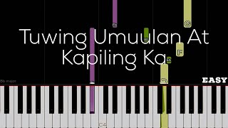 Tuwing Umuulan At Kapiling Ka  Regine Velasquez  Eraserheads  Easy Piano Tutorial [upl. by Bee]