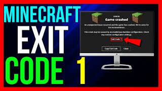 How to FIX Minecraft Exit Code 1 2024 [upl. by Hairu750]