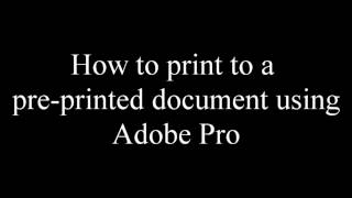 Print to preprinted forms [upl. by Llezom]