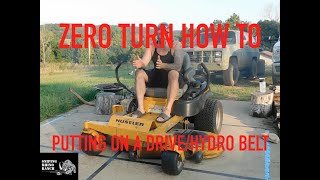 How To Change the HydroDrive Belt On A Hustler Raptor SD Zero Turn Mower [upl. by Atirrehs211]