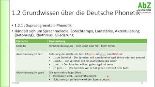 Phonetik 2  Grundwissen Deutsche Phonetik [upl. by Nylrehs]