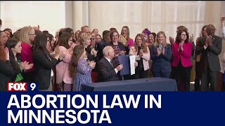 Abortion in Minnesota Walz signs fundamental right to abortion into state law I KMSP FOX 9 [upl. by Fanestil]