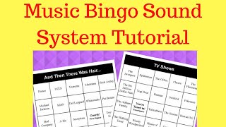 Music Bingo Tutorial How To Set Up Easy And Professional Sound With Bluetooth Or Wired Speakers [upl. by Nosrac]