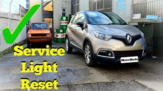 Renault Capture Service Light Reset [upl. by Melessa]