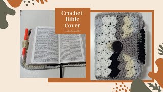 CROCHET BIBLE COVER USING SEDGE STITCH [upl. by Kirit]