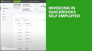 Invoicing in QuickBooks Self Employed UK Edition [upl. by Aneleh586]