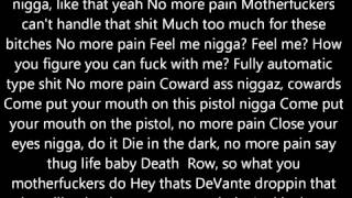 2pacNo more pain lyrics video [upl. by Myrtice]