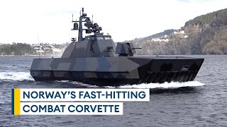 Norways camouflaged Skjoldclass corvette designed to hit hard and then disappear [upl. by Geithner]