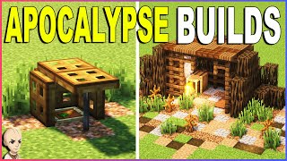 Minecraft 15 Apocalypse quotTHE LAST OF USquot Build Hacks and Ideas [upl. by Andryc]