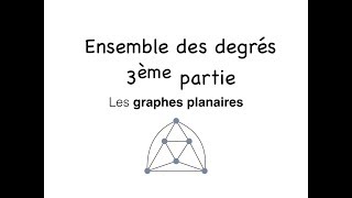 Construire un graphe PLANAIRE ayant un ensemble donné de degrés [upl. by Hallett]