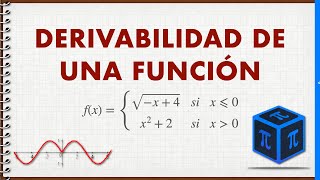 Derivabilidad de una función a trozos ✅ Método FÁCIL 🤓 [upl. by Schenck]