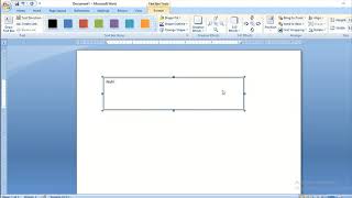 How to write in text box in Ms Word [upl. by Marl729]