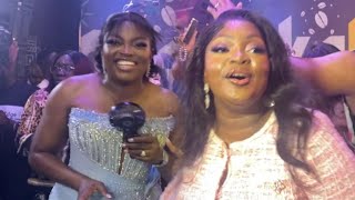 Eniola Badmus and Funke Akindele scatter the Dance Floor at Premiere of EveryBody love Jenifa [upl. by Oiluj687]