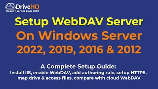 How to Setup WebDAV Server On Windows Server 2022 2019 20162012 Stepbystep Guide [upl. by Aiden]