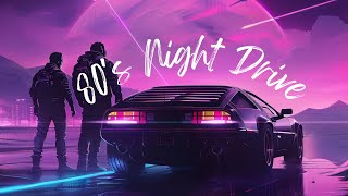 Celestial Drift  80s Synthwave Night Drive [upl. by Esetal]