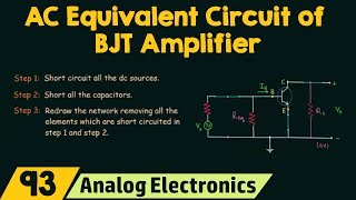 AC Equivalent Circuit of BJT Amplifier [upl. by Yeltihw]