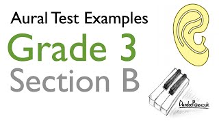 Aural Test Examples Grade 3 ABRSM  Section B [upl. by Ardnalac]