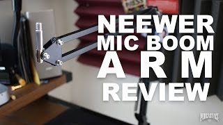 Neewer Microphone Suspension Boom Arm Review [upl. by Feenah]