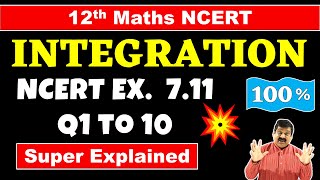 31 Integration Class 12 Maths NCERT Chapter 7 Integration NCERT Exercise 711 Question 1 to 10 [upl. by Blandina694]